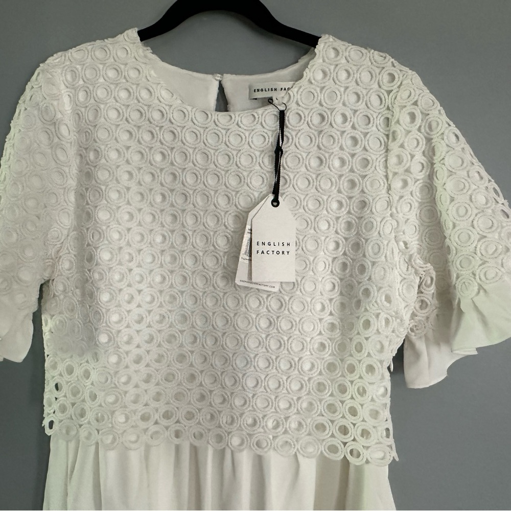 English Factory Elegant White Dress - Picture 3 of 7